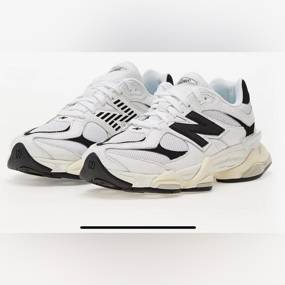 New Balance White and Black Athletic Shoes. New!